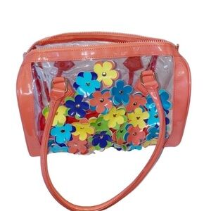 Disney | Clear Plastic Bag Attached Flowers Peach